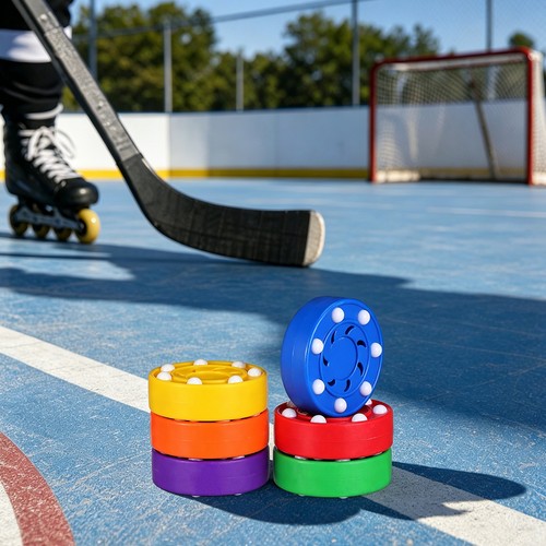 Eishockey pucks set von - set, 6