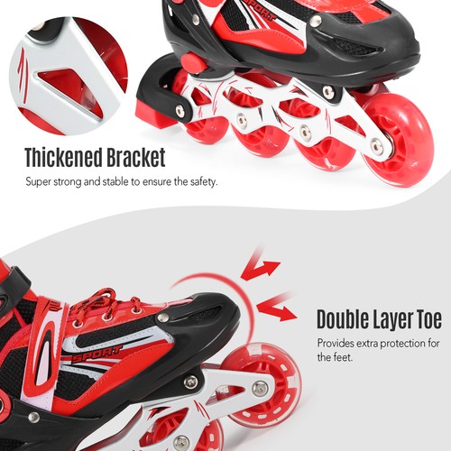 Leuchtende inlineskates mit - leuchtende,